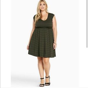 Torrid Striped Skater Dress